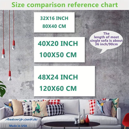 Santa and Reindeer Interior Wall Art Decoration