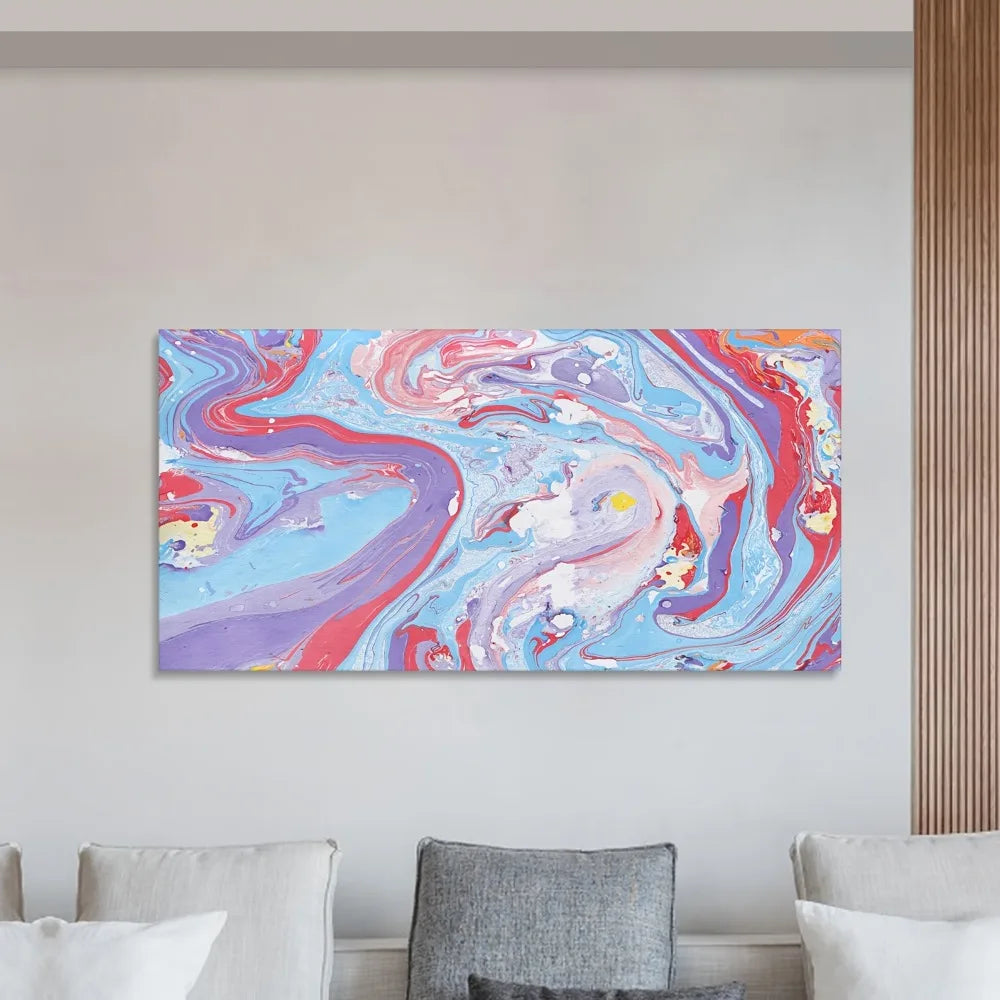 Abstract Liquid Color Oil Painting Interior Decoration